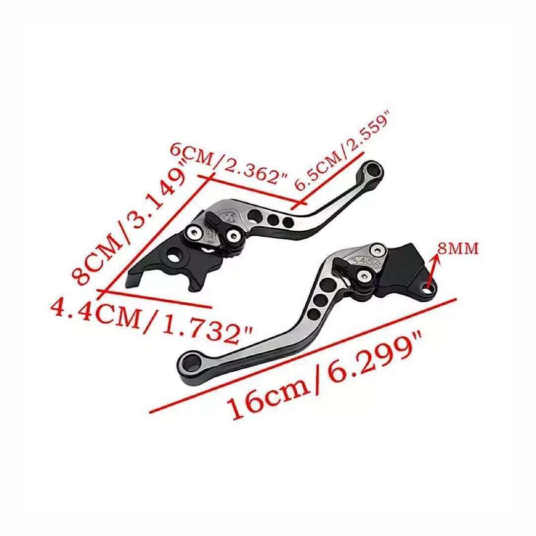 2 Pcs Alloy Motorcycle Handle Brake - Black