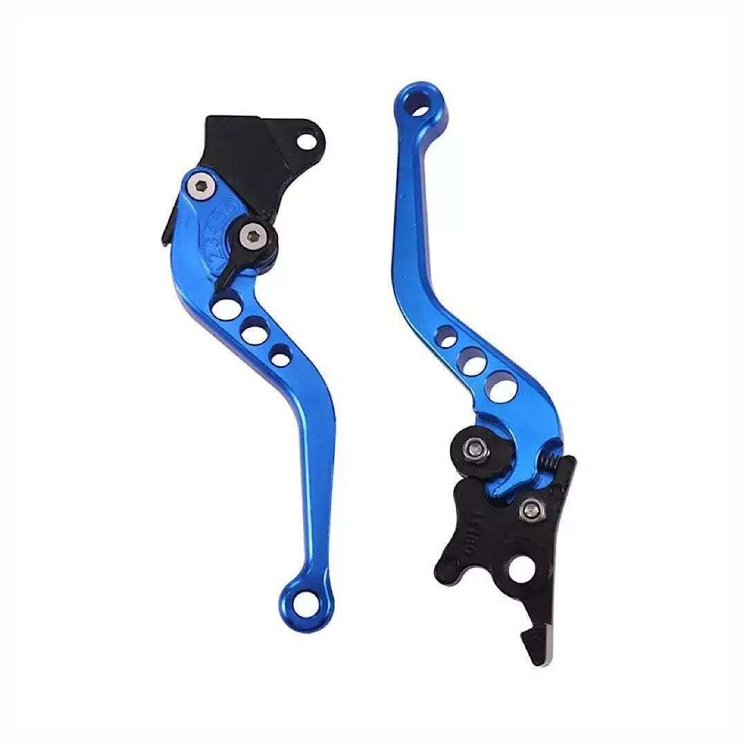2 Pcs Alloy Motorcycle Handle Brake - Blue
