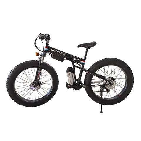 26inch Foldable 36V Lithium Battery Powerful Sand E-Bike - Black