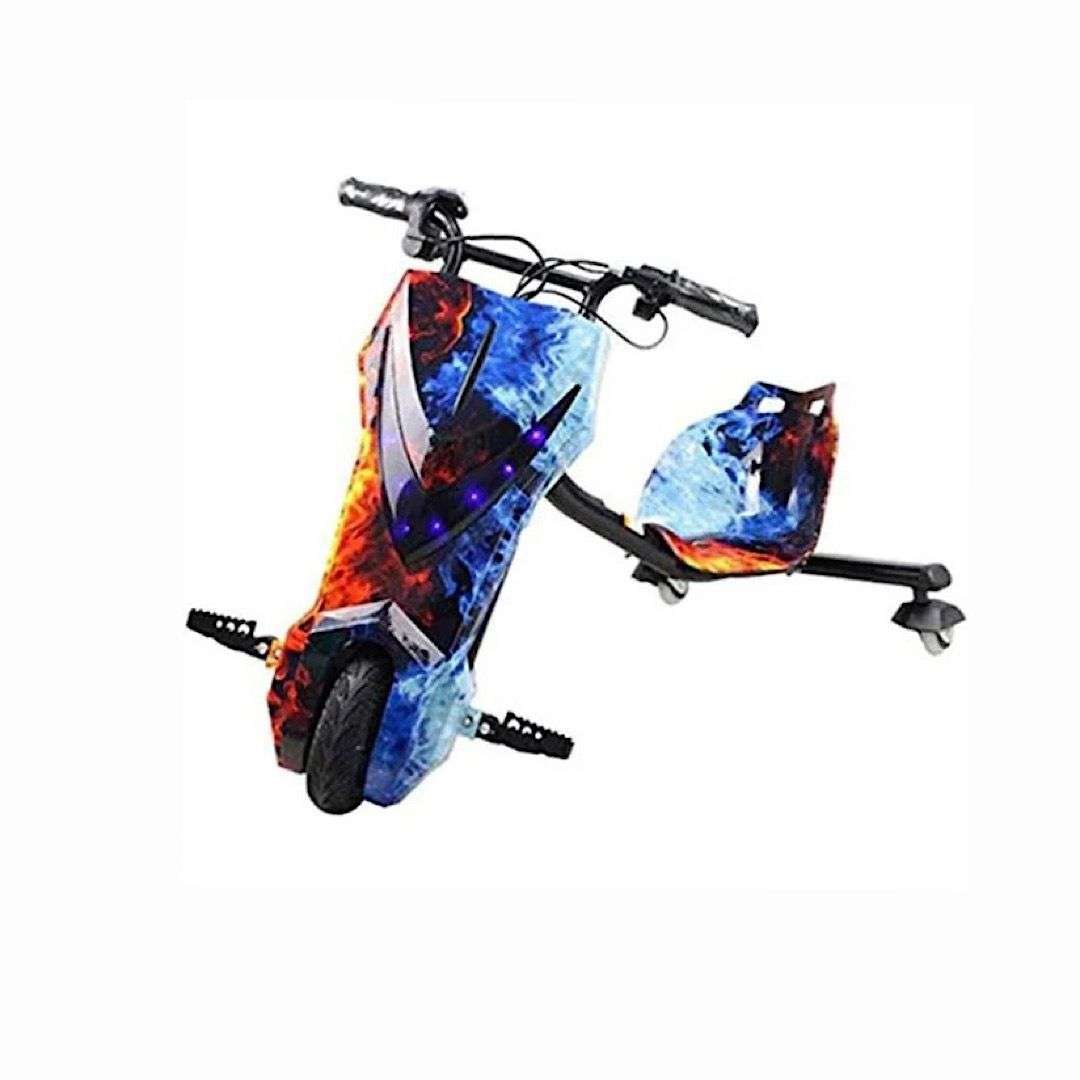 3 Wheels Electric Drifting Scooter with Bluetooth (Blue Fire)