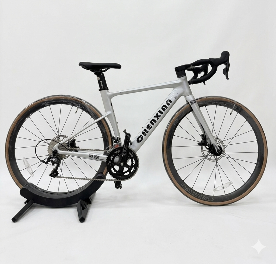 RT600 Road Bike With Carbon Steel Frame White Colour