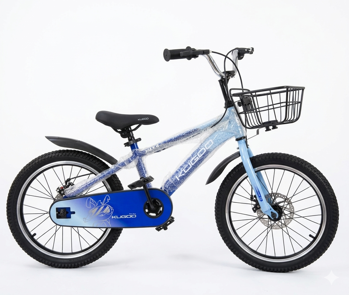 Kugoo Kids Bicycle 16 Inch | Steel Frame Single Speed Bike with Disc Brakes