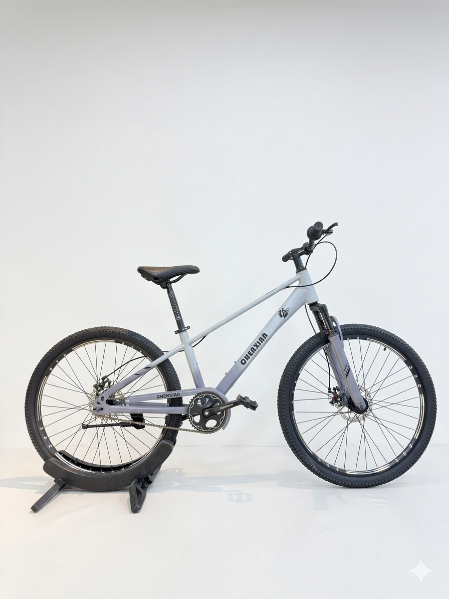 Hardtail Mountain Bike with Disc Brakes & Suspension