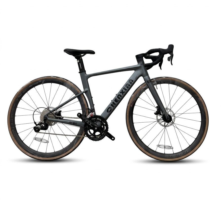 RT600 Road Bike With Carbon Steel Frame Black Colour