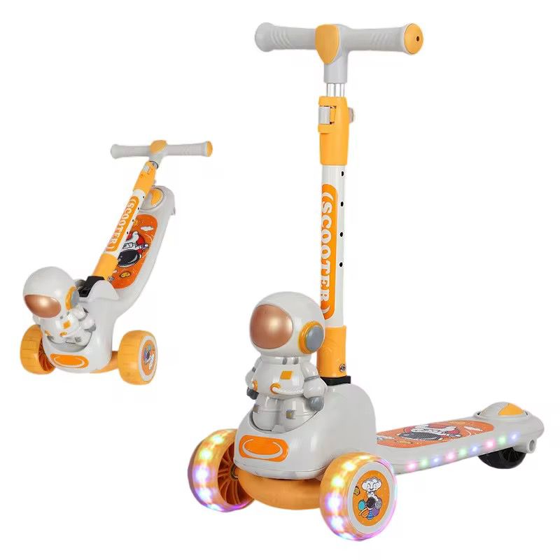 Kids Three Wheel Scooty Astronaut Style With Light and Music
