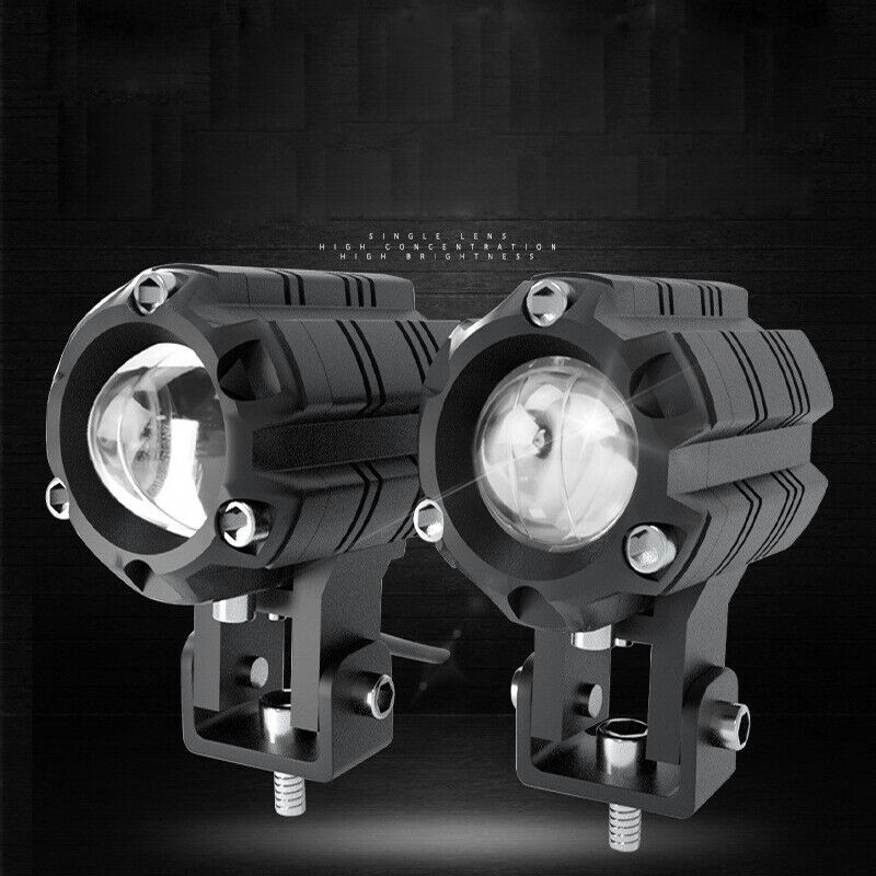 Motorbike Yellow White LED Headlight Fog Light